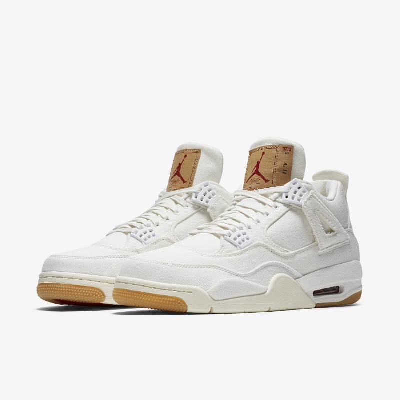 Jordan 4 sales white denim